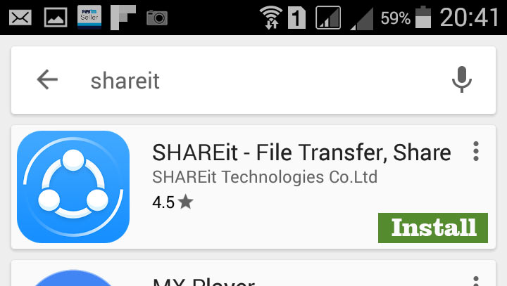 Shareit download for android mobile phone 2016 with their cost